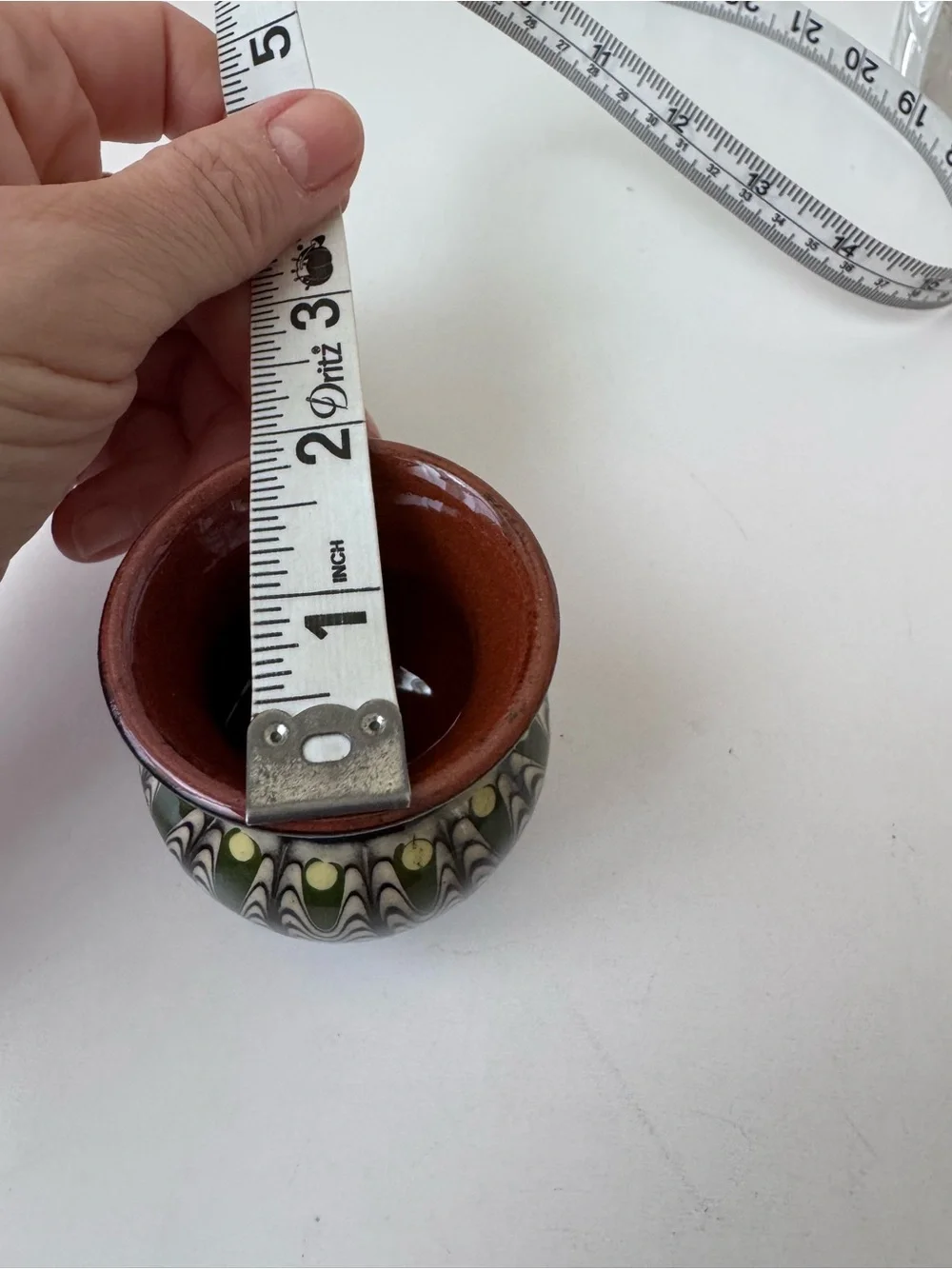 Bulgarian Troyan pottery collectibles miniature vase 🦋
